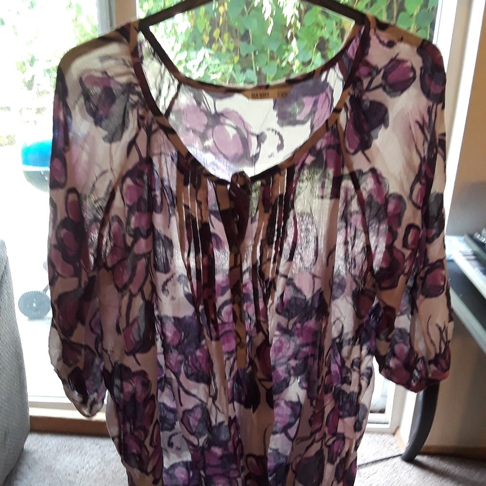 Old Navy Lightweight Cotton Floral Blouse XXL
